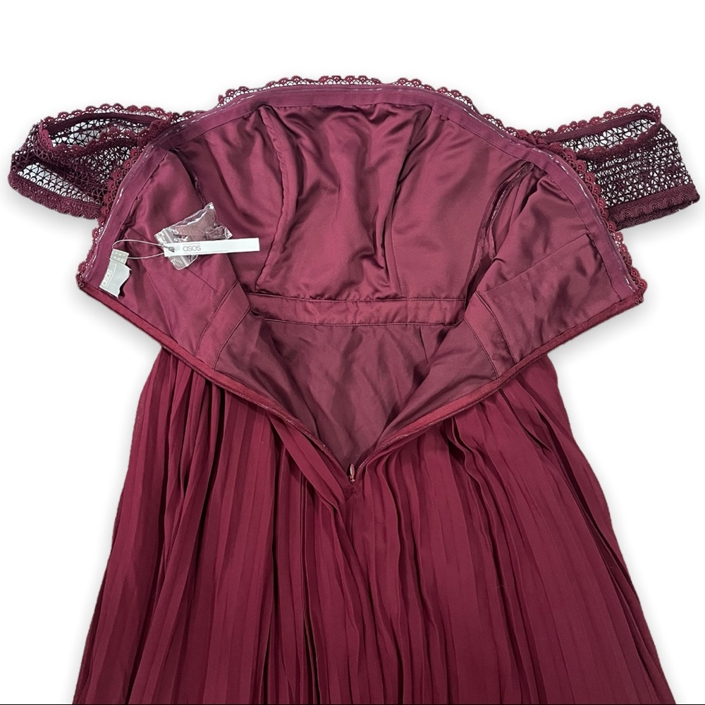 ASOS Premium Guipure Lace Paneled Maxi Dress - Picture 10 of 16
